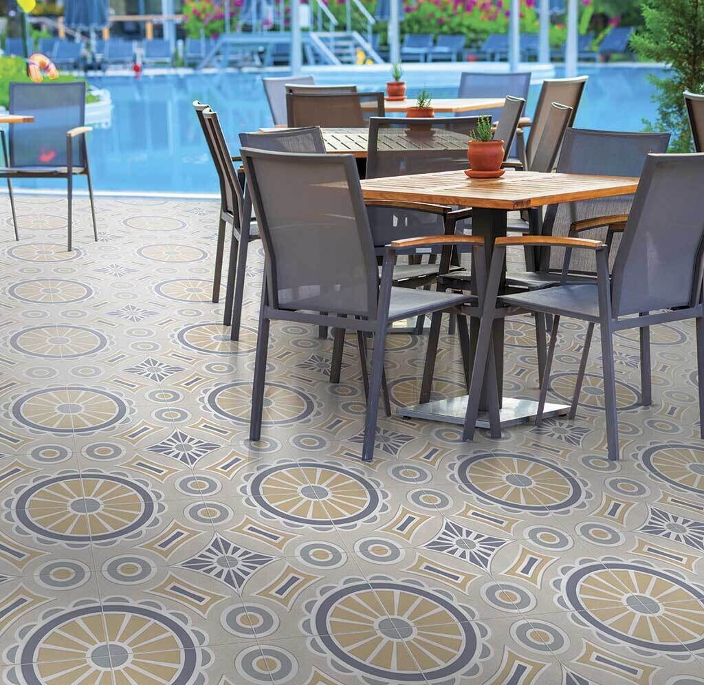 PISO SAVERIO AZUL 33x33 1.76 M² PORCELANITEZ
