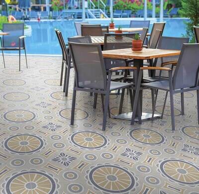 PISO SAVERIO AZUL 33x33 1.76 M² PORCELANITEZ