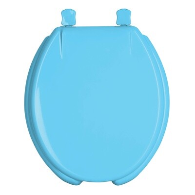 ASIENTO REDONDO PARA WC, ABIERTO, AZUL, FOSET COD.47034