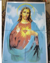 MURAL SAGRADO CORAZON  (4 PZ) 20X30 MR3 MIRAFLORES .