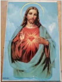 INSERTO SAGRADO CORAZÓN DE JESUS 20 X 30 CMS MFRS 7.