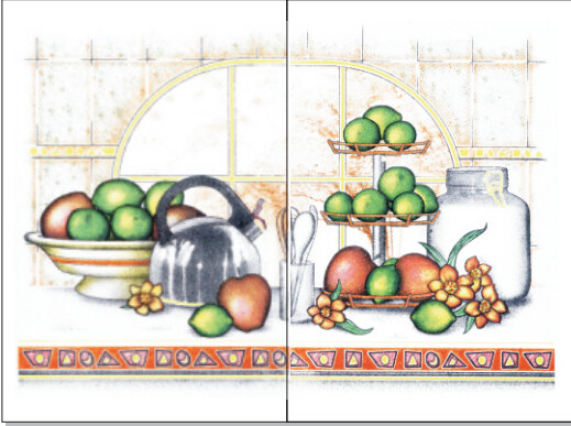 MURAL (2 PZAS) LIMONES 20 X 30 CM M21 MIRAFLORES.
