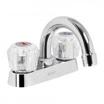 Mezcladora 4 para lavabo, cuello curvo, manerales acrilico COD 49276
