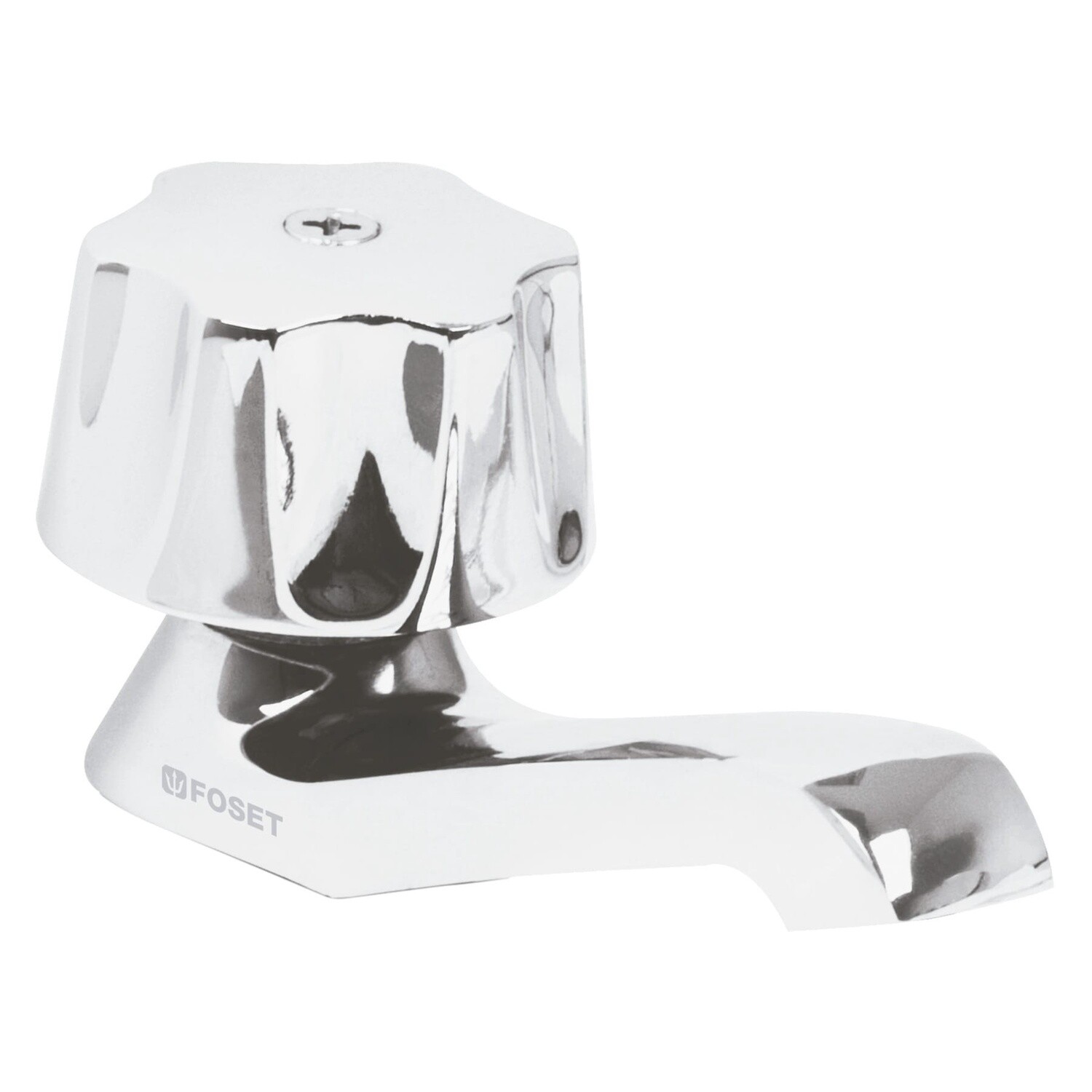 Llave individual para lavabo, maneral metalico, Foset Basic COD 49229