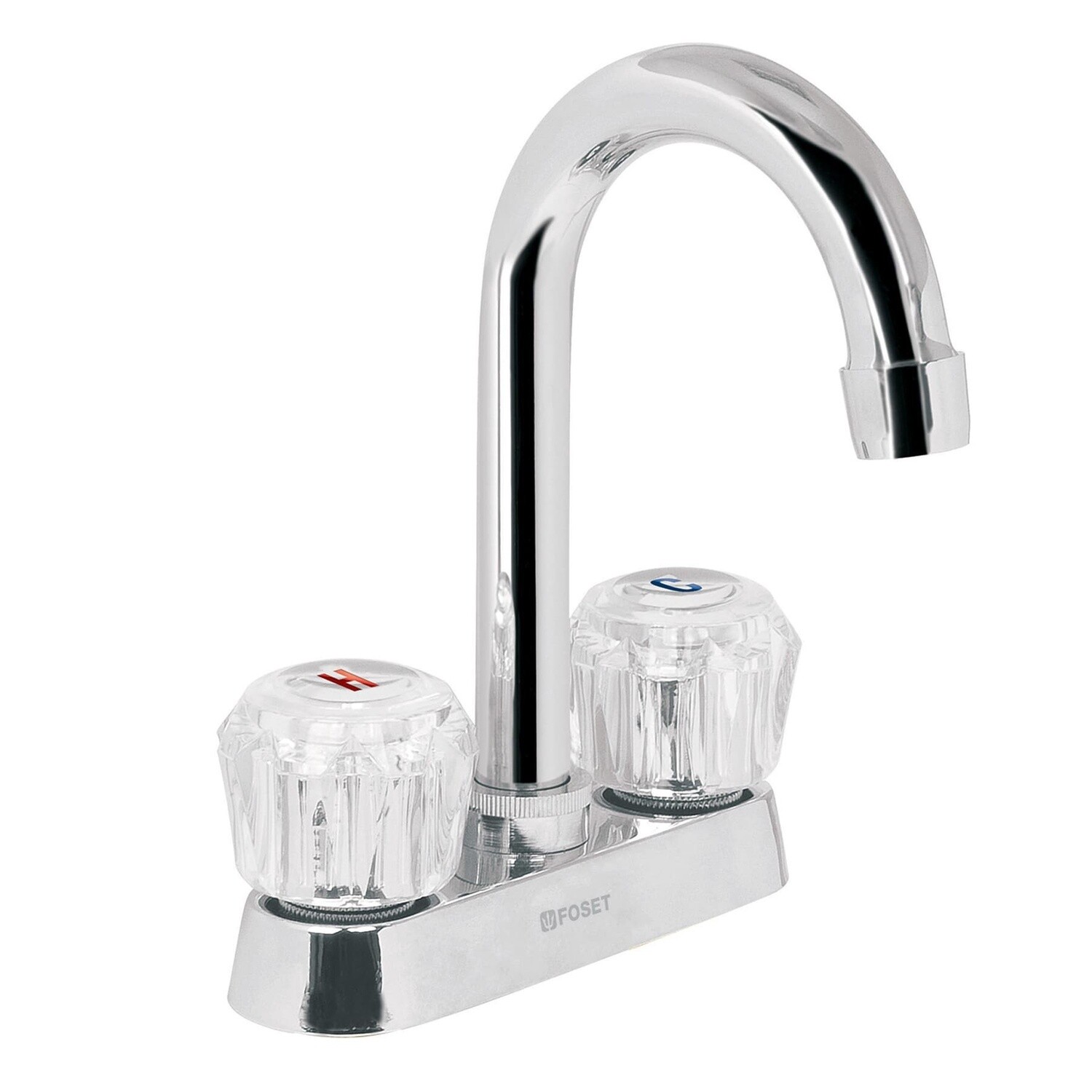 MEZCLADORA 4 PARA LAVABO, CUELLO BAR, MANERALES DE ACRILICO	49277