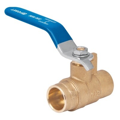 VALVULA DE ESFERA DE LATON, SOLDABLE 1/2" TCCO TRUPER 49006