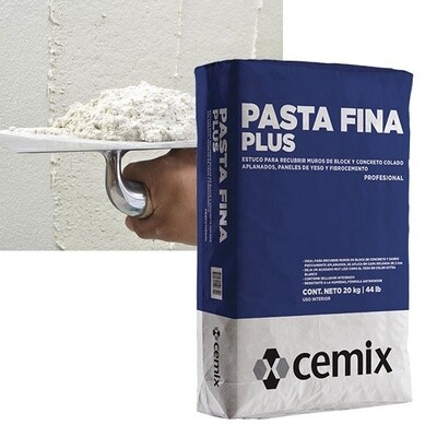 ESTUCO PASTA FINA PLUS 20 KG CEMIX