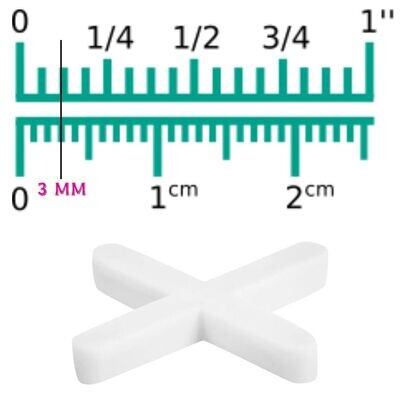 Bolsa con 150 separadores de 3 mm de losetas, Truper COD 12973