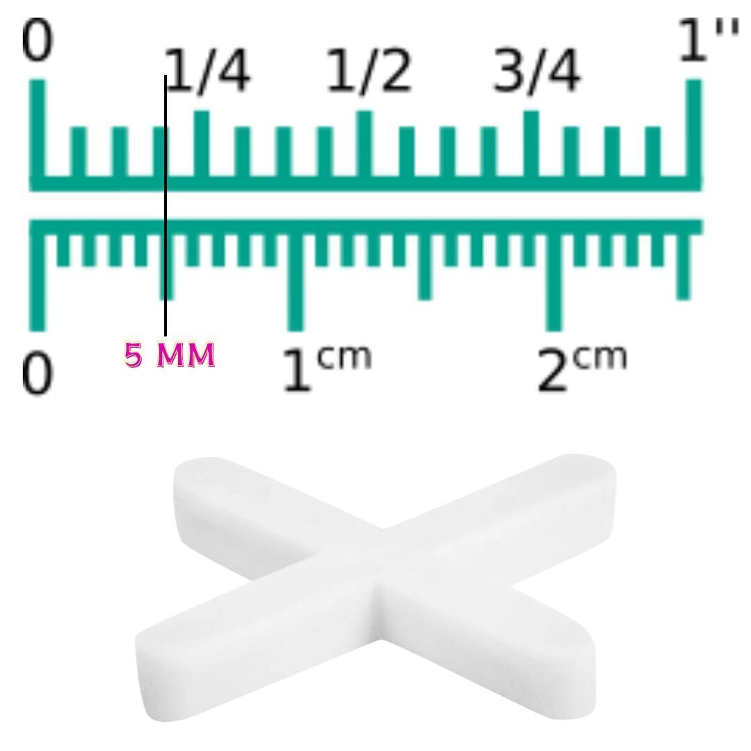 Bolsa con 100 separadores de 5 mm de losetas, Truper COD 12974