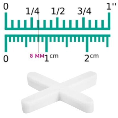 SEPARADORES DE LOSETAS,  8MM, CON 75 PZAS COD 11940 TRUPER SELO-80