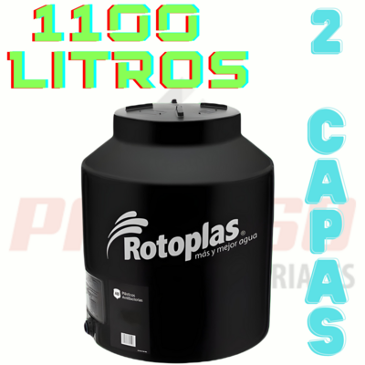 TINACO ROTOPLAS 1100 LTS BICAPA S/FILTRO