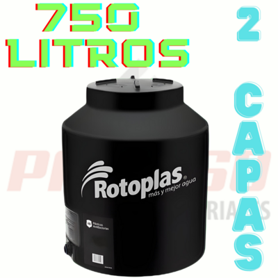 TINACO ROTOPLAS 750 LTS BICAPA S/FILTRO
