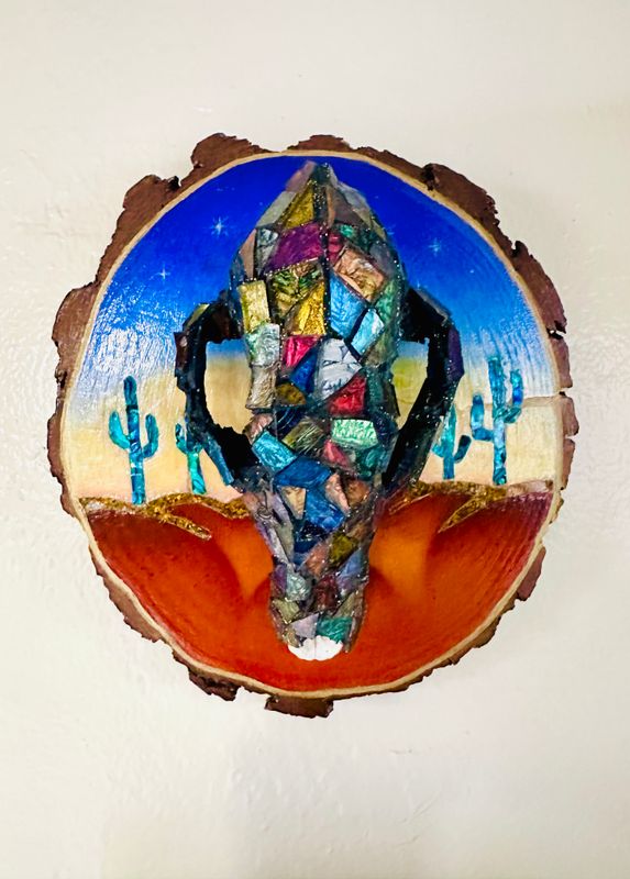 Beneath the Southwest Sky Coyote Skull