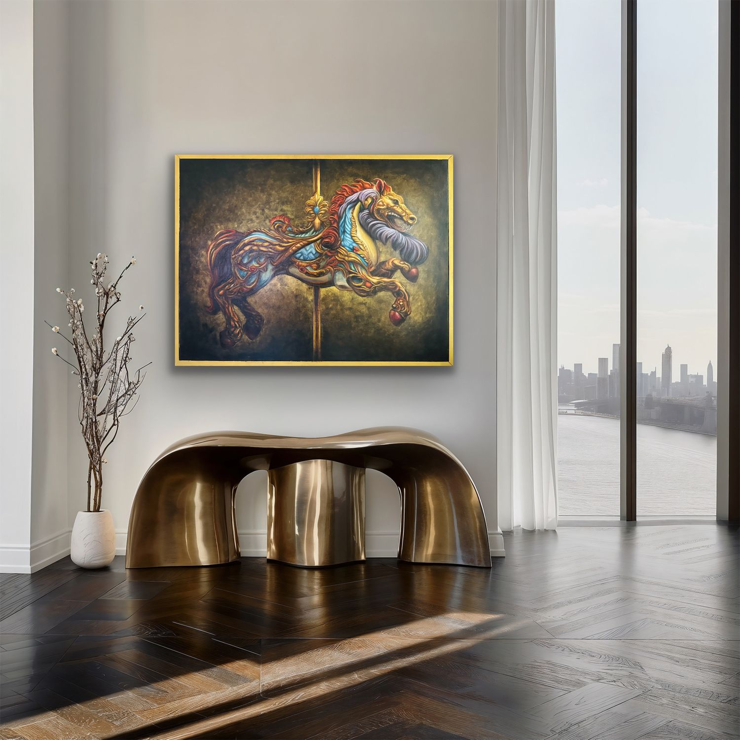 Psycho Carousel Horse Print