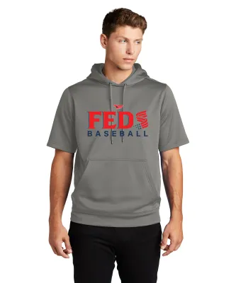 Feds Short Sleeved Dri-Fit Hoodie Charcoal