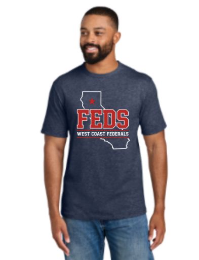 Navy Heather FEDS Cotton Tee (Youth / Adult)