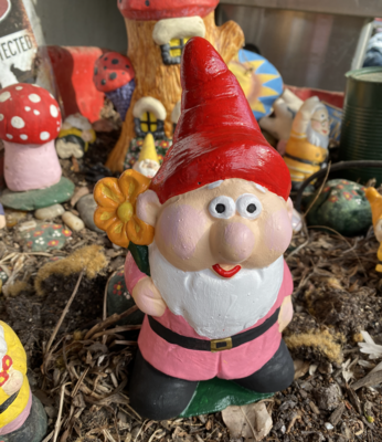 Cute Gnome with Flower