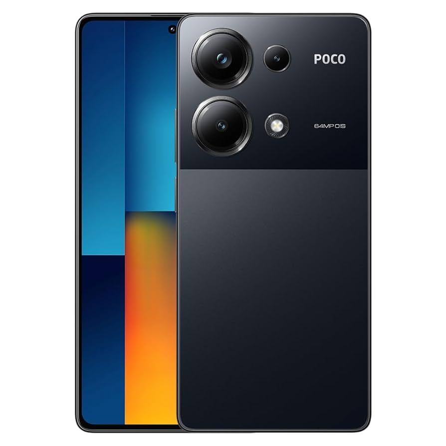 EQ POCO M6 PRO RAM 12GB ROM 512GB 64MP+8MP+2MP 16MP 5000MAH ANDROID 13 NEGRO