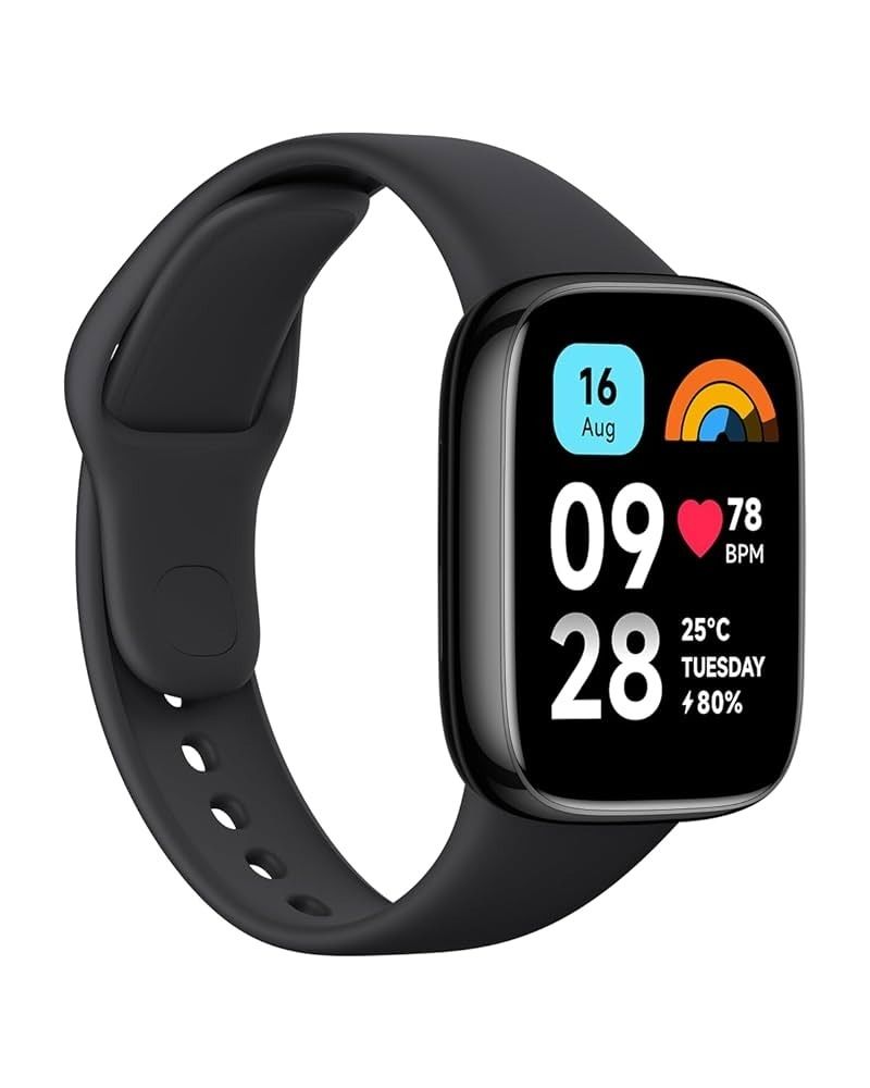 REDMI WATCH 3 ACTIVE SENSOR DE FRECUENCIA ALTAVOZ BLUETOON COMPATIBLE CON ANDROID E IOS NEGRO