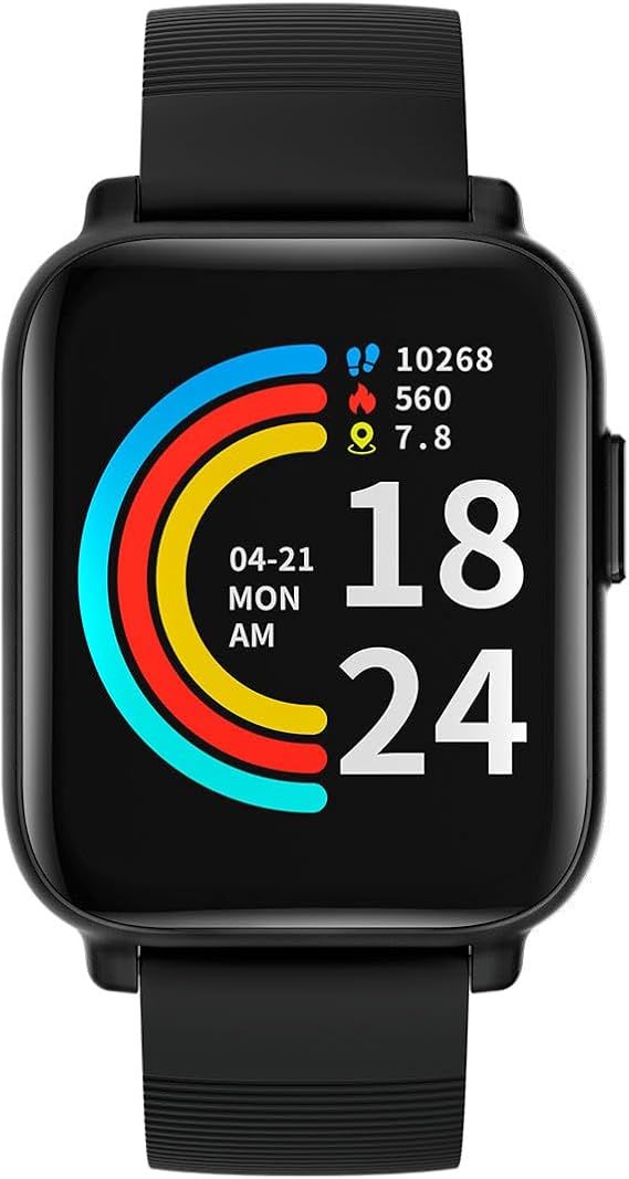 SMART WATCH PLUS OMTHING MONITOR DE TEMPERATURA RESISTENTE AL AGUA Y POLVO NEGRO