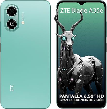 ZTE A35E RAM 2GB ROM 64GB 8MP 5MP 5000MAH ANDROID 14 VERDE