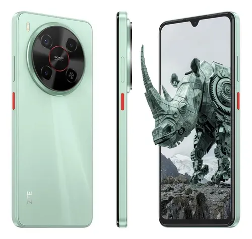 ZTE V70 MAX RAM 8GB ROM 256GB 50MP+2MP 8MP 6000MAH ANDROID 15 VERDE