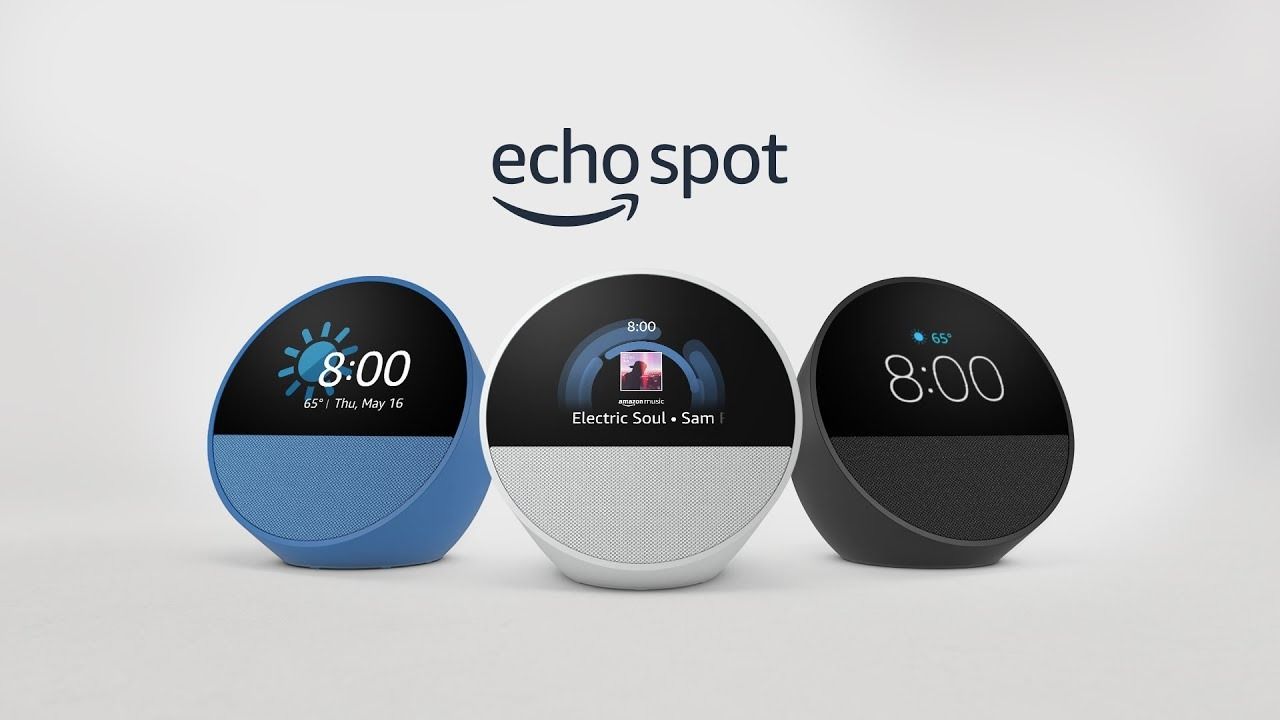 ECHO SPOT BOCINA INTELIGENTE CON PANTALLA + ALEXA AZUL