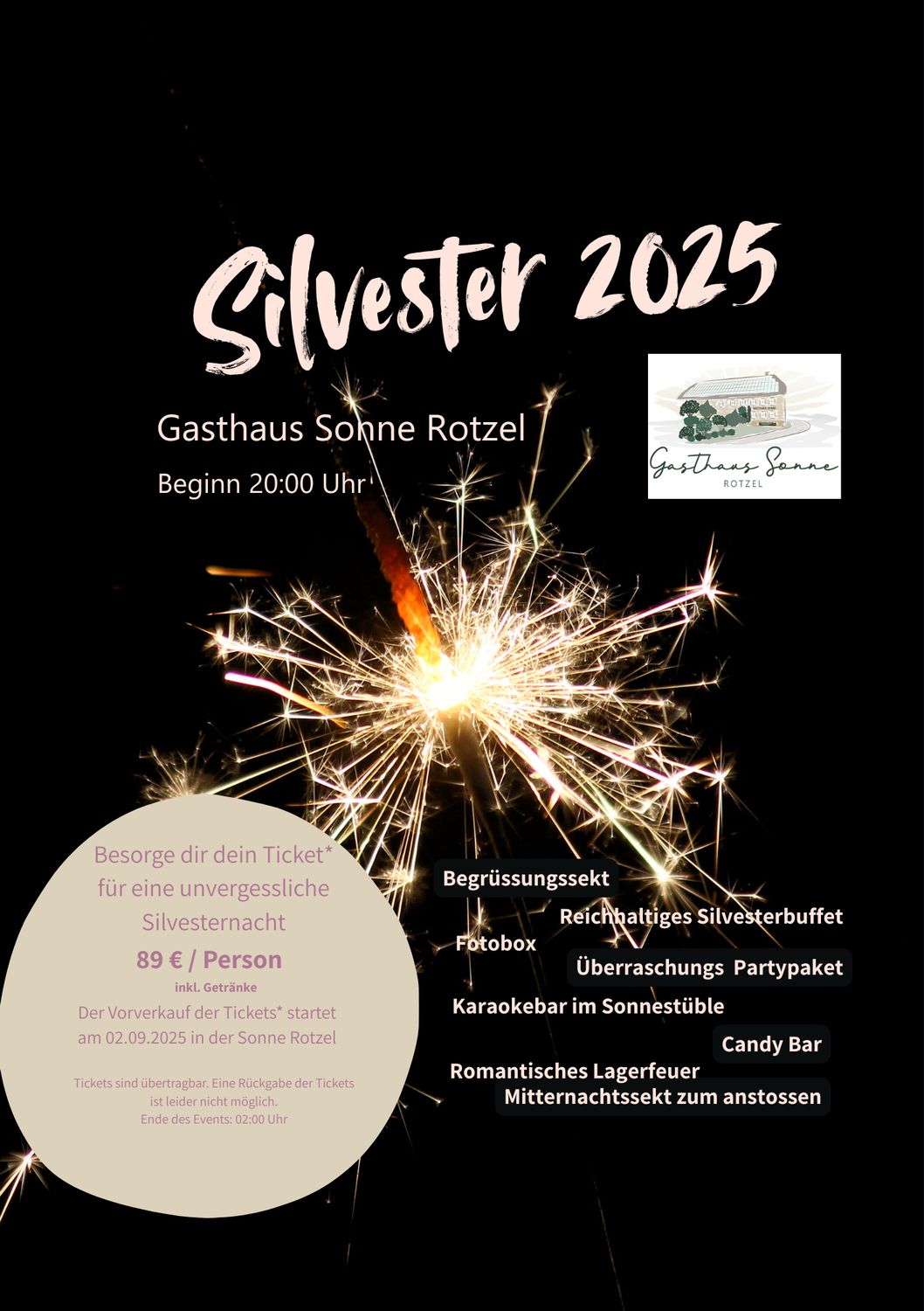Ticket Silvesterparty 2025