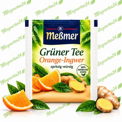 Meßmer Grüner Tee Orange-Ingwer einzeln verpackter Teebeutel 1,75 g Meßmer Grüner Tee Orange-Ingwer einzeln verpackter Teebeutel 1,75 g