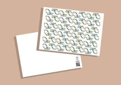Postkarte Bagger