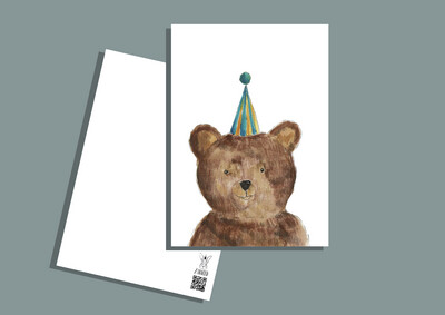 Postkarte PartyBär