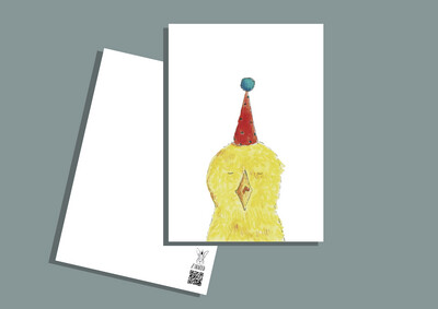 Postkarte PartyKüken