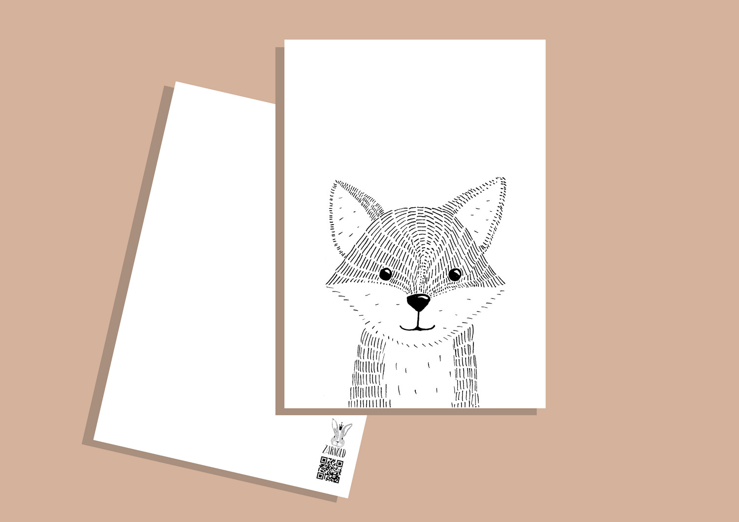 Postkarte StrichFuchs