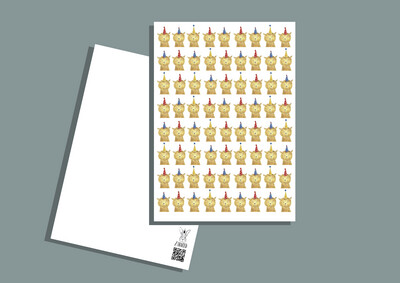 Postkarte ganz viele PartyLamas
