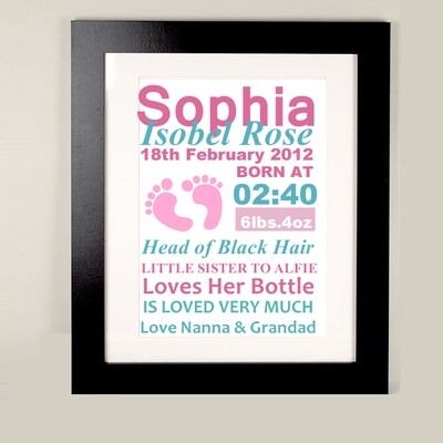 Baby Girl Print