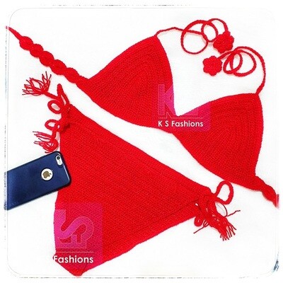 Beach Wear - Red Bikini