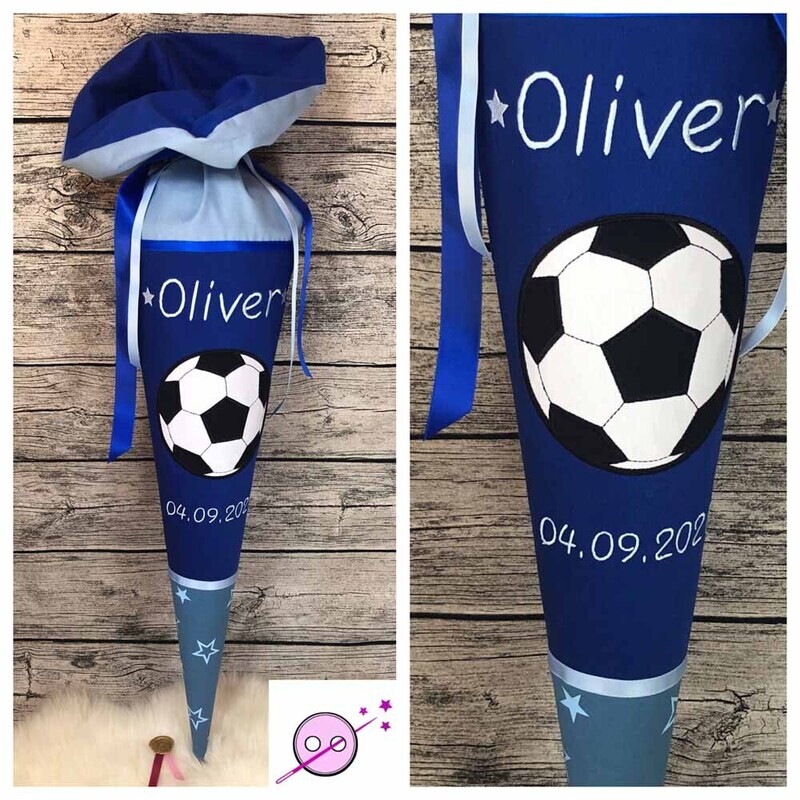 Fußball Schultüte blau Fußball Schultüte blau