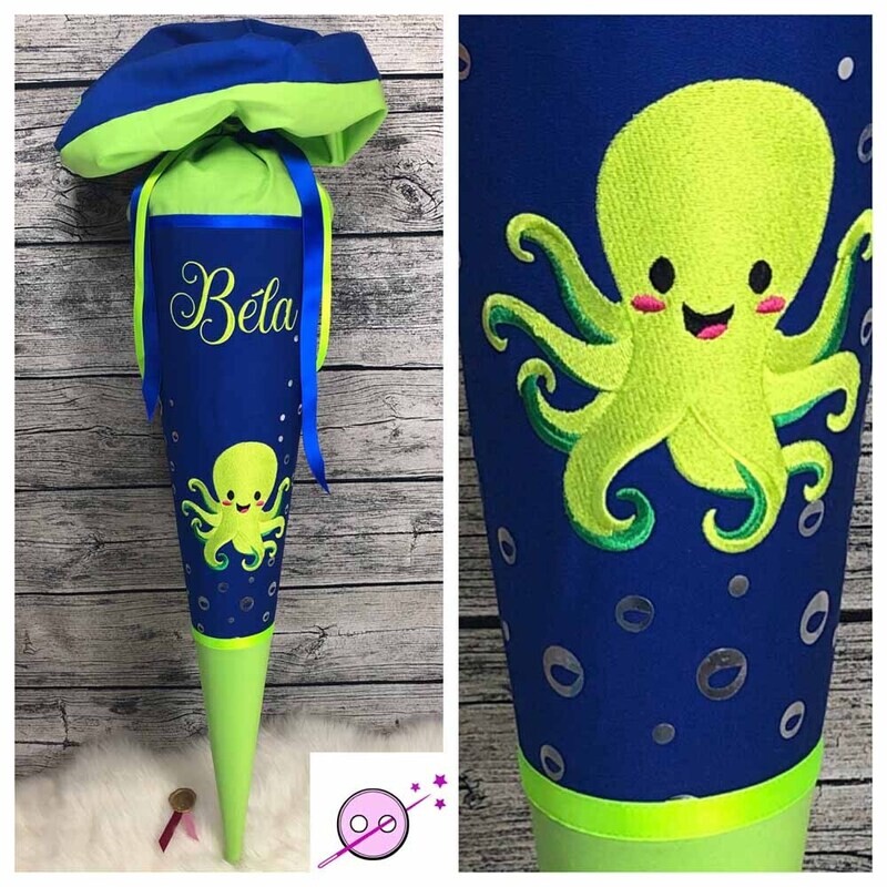 Schultüte aus Stoff Oktopus Schultüte aus Stoff Oktopus
