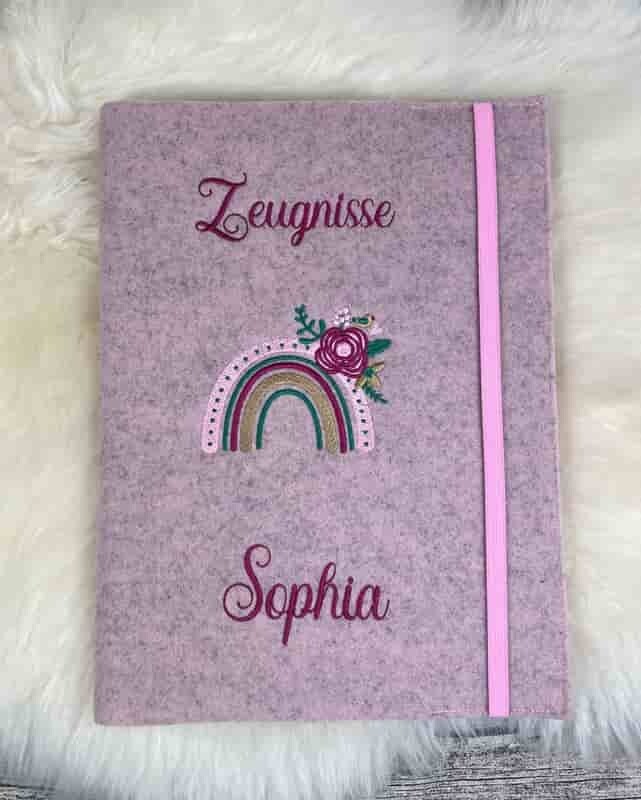Zeugnishülle Regenbogen Zeugnishülle Regenbogen