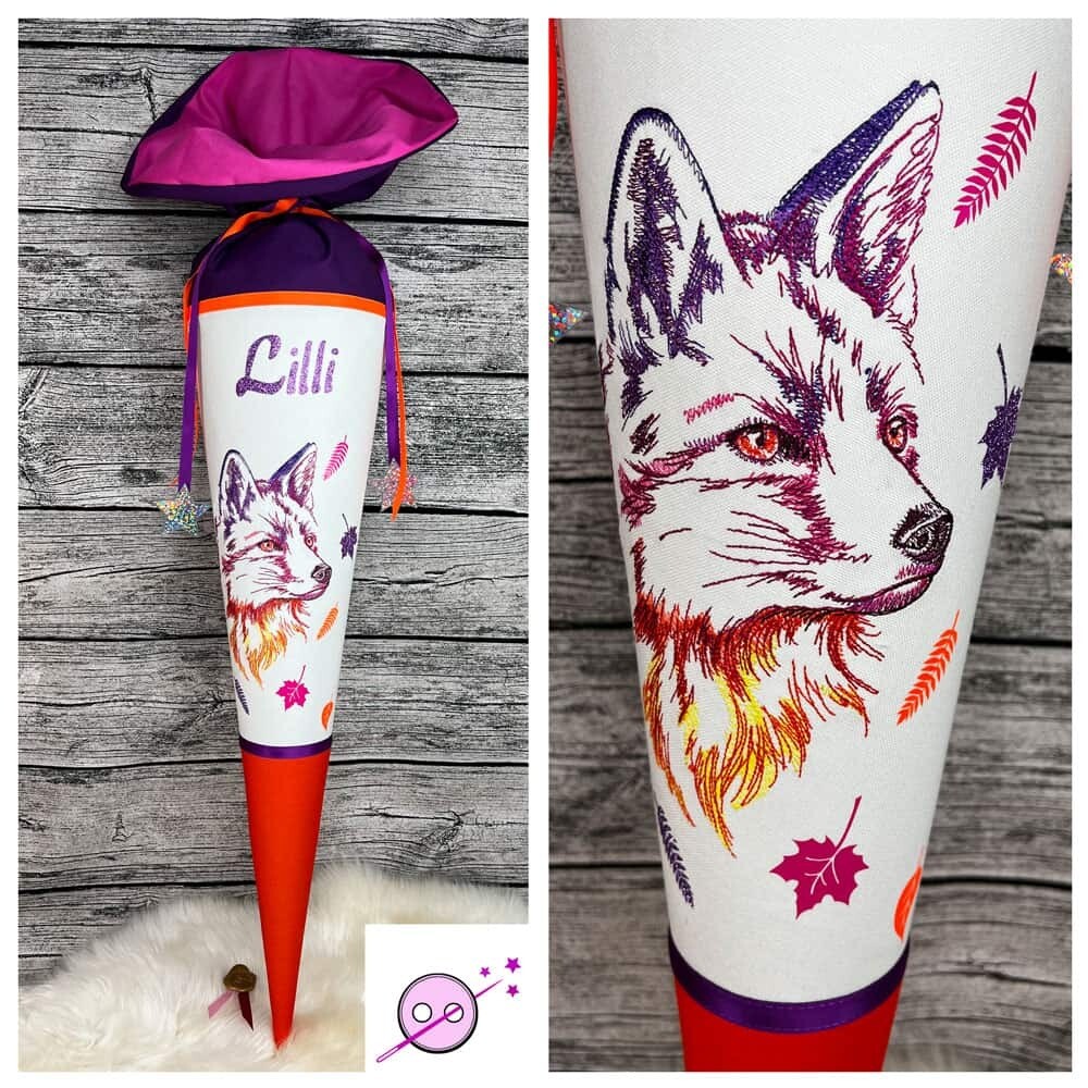 Schultüte Fuchs bunt