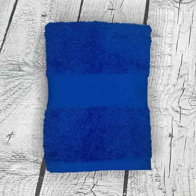 Handtuch bestickt blau 100x50cm