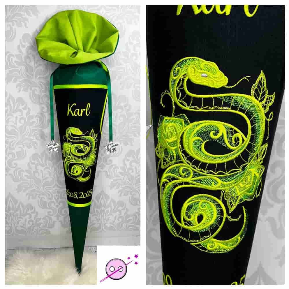 Schultüte Stoff Schlange