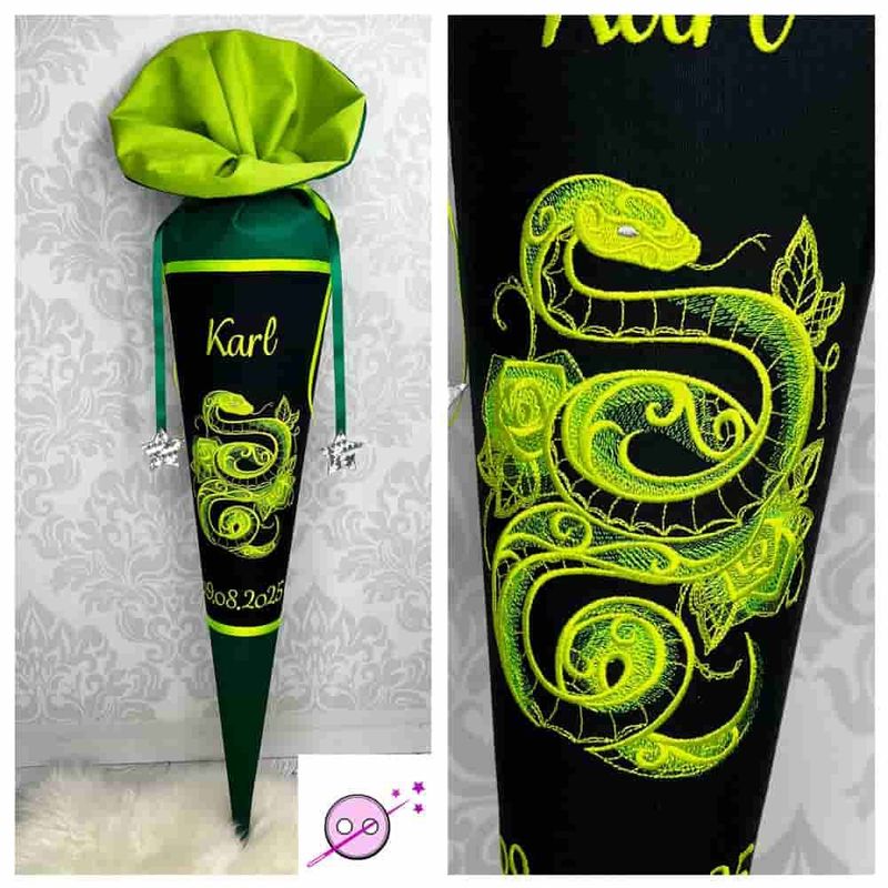 Schultüte Stoff Schlange Schultüte Stoff Schlange