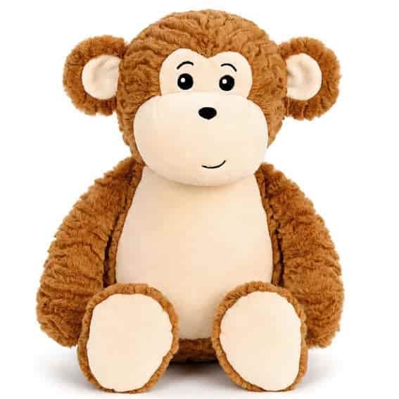Kuscheltier Affe bestickbar
