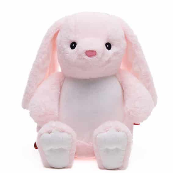 Kuscheltier rosa bestickbar
