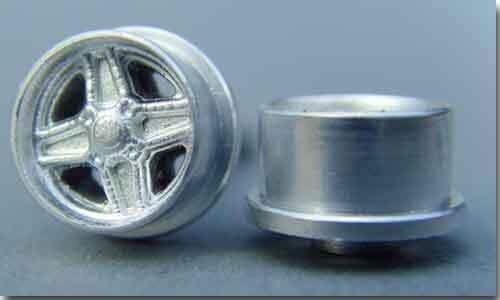 Alufelge Silber - Tyco Typ C - 1Stück