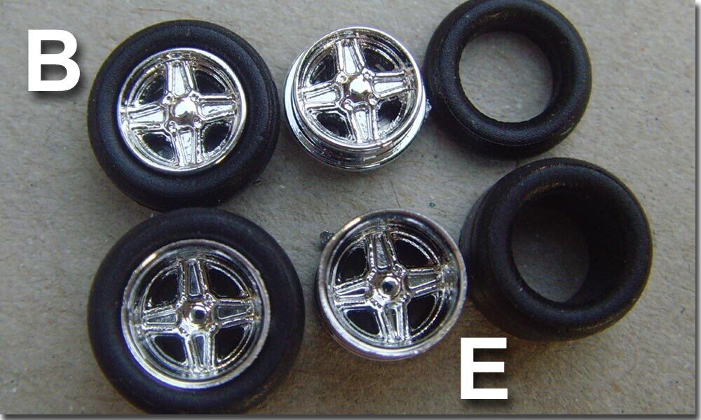 Alu 4 Stern Chrom - Tjet - Set B+E