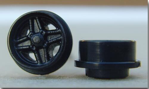 Alu 4 Stern schwarz Tjet Typ B - 1Stück