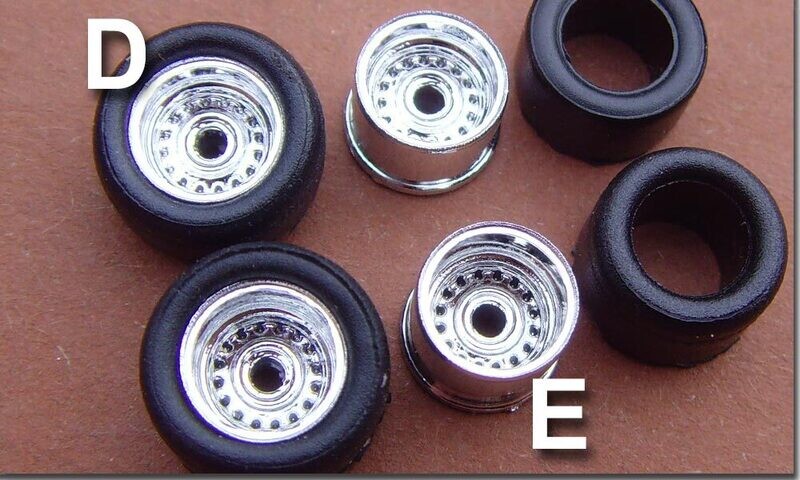 Stahlfelge Chrom Tjet - Set D+E
