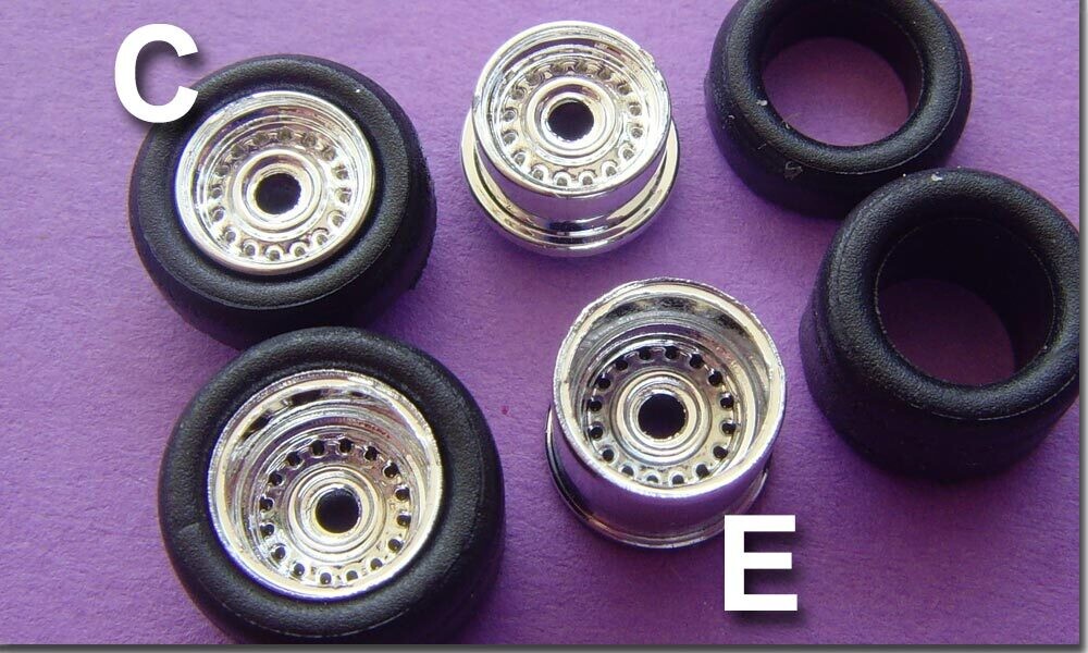 Stahlfelge Chrom Tjet - Set C+E